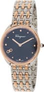 FERRAGAMO Women's Cuir Two-Tone Bracelet Watch, 34mm