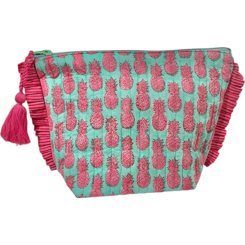 Mer St. Barth La Plage Ruffle Pouch In Pink