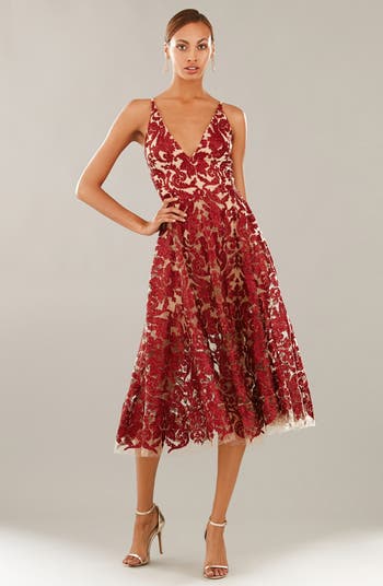 Blair Embellished Fit & Flare Cocktail Dress