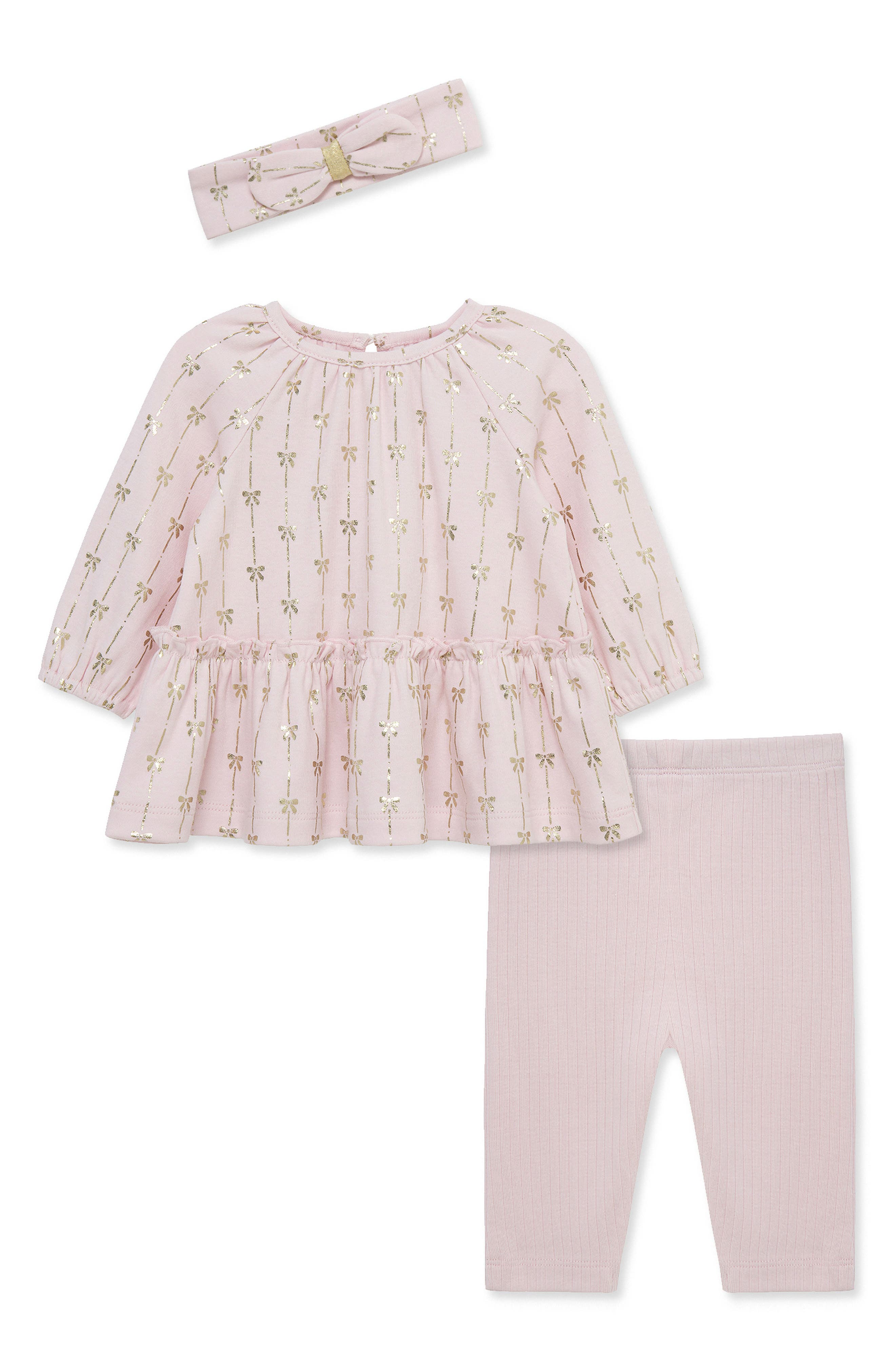 Kids' Bow Tunic, Leggings & Headband 3-Piece Set
