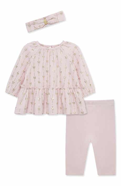 Kids' Bow Tunic, Leggings & Headband 3-Piece Set
