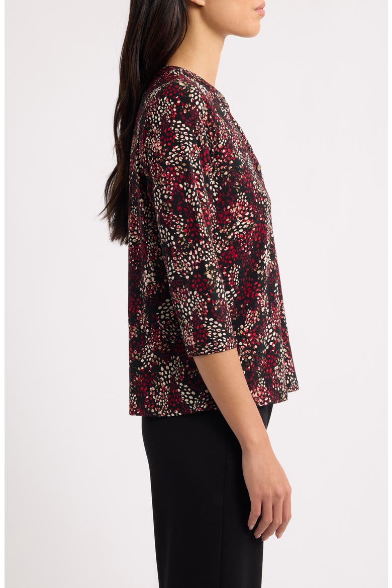 Printed Henley Knit Top, Alternate, color, ANNE BLACK MULTI