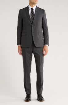 John Varvatos Star USA Weave Wool Blend Suit