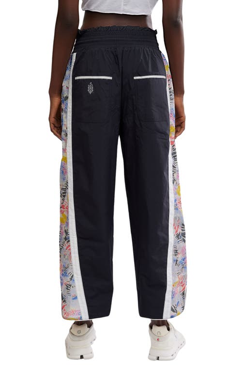 Free People Champ Is Here Drawstring Pants In Mystic Floral Combo