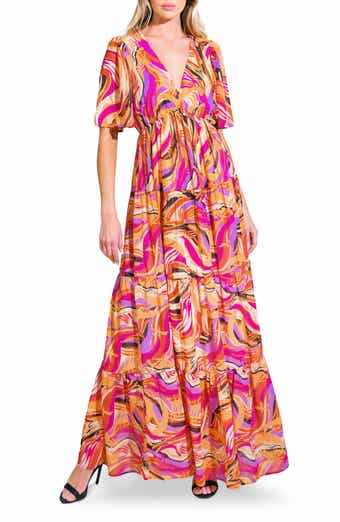 FLYING TOMATO Print Maxi Dress