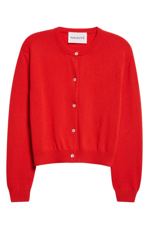 Nackiyé Nackiyè Seashell Cashmere Cardigan In Red