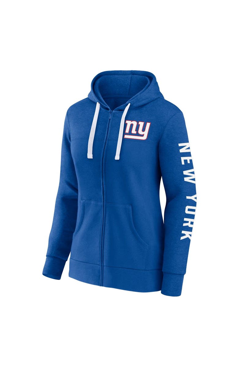 FANATICS Women's Fanatics Branded Heather Royal New York Giants Plus Size City Ties Full-Zip Hoodie, Alternate, color, 