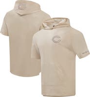 PRO STANDARD Men's Pro Standard Tan Chicago Bears Neutrals Capsule Short Sleeve Pullover Hoodie