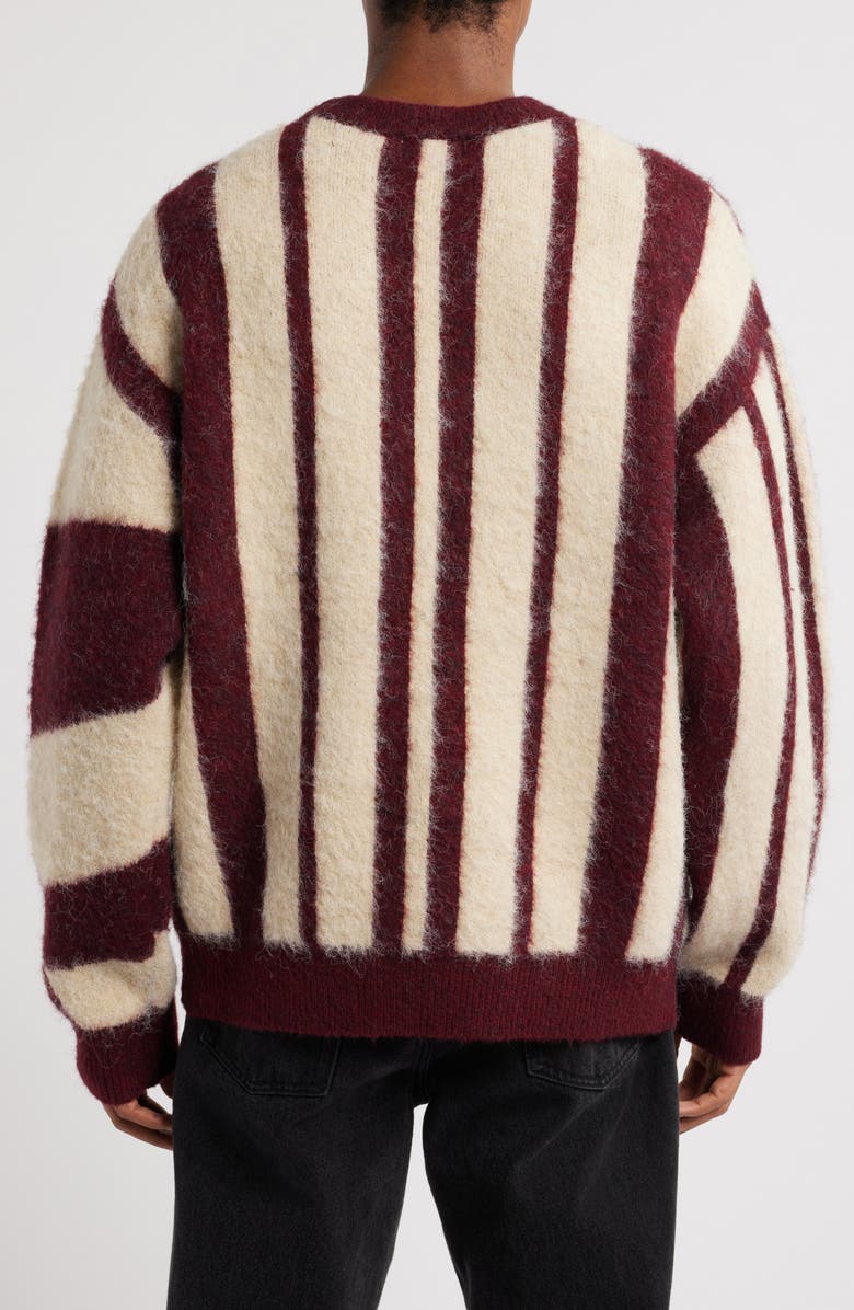 Topman Asymmetric Colorblock Crewneck Sweater, Alternate, color, 