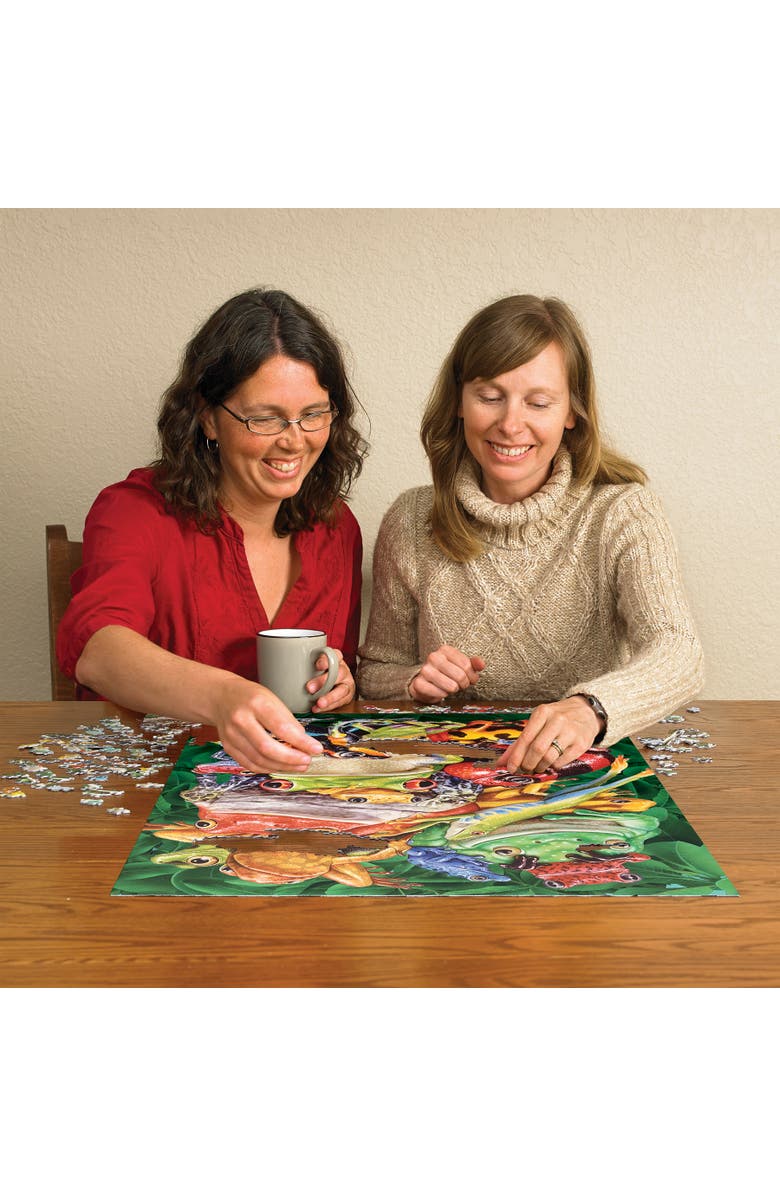 Cobble Hill Frog Business 1000 Piece Puzzle, Alternate, color, Multicolored