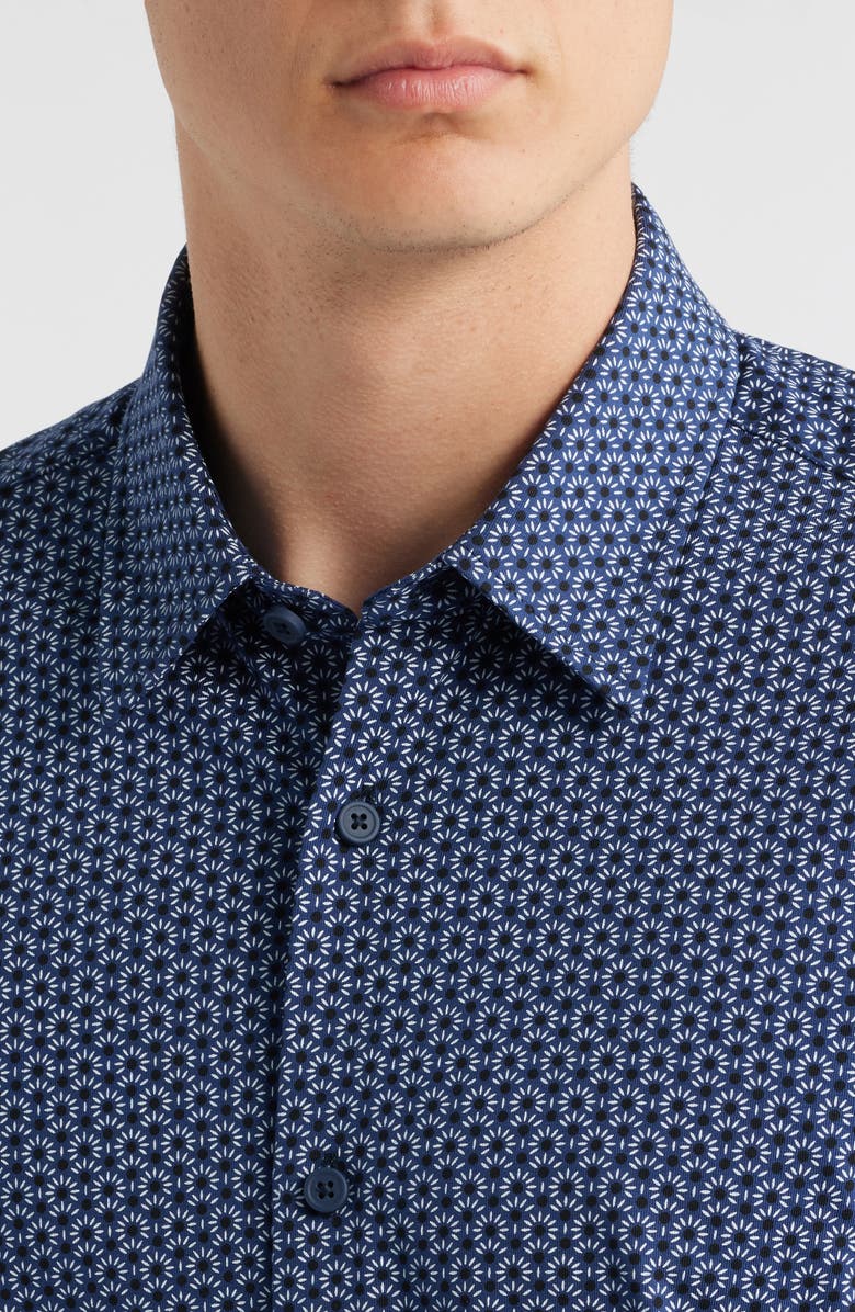 BOSS Raon Kent Slim Fit Button-Up Shirt, Alternate, color, Dark Blue