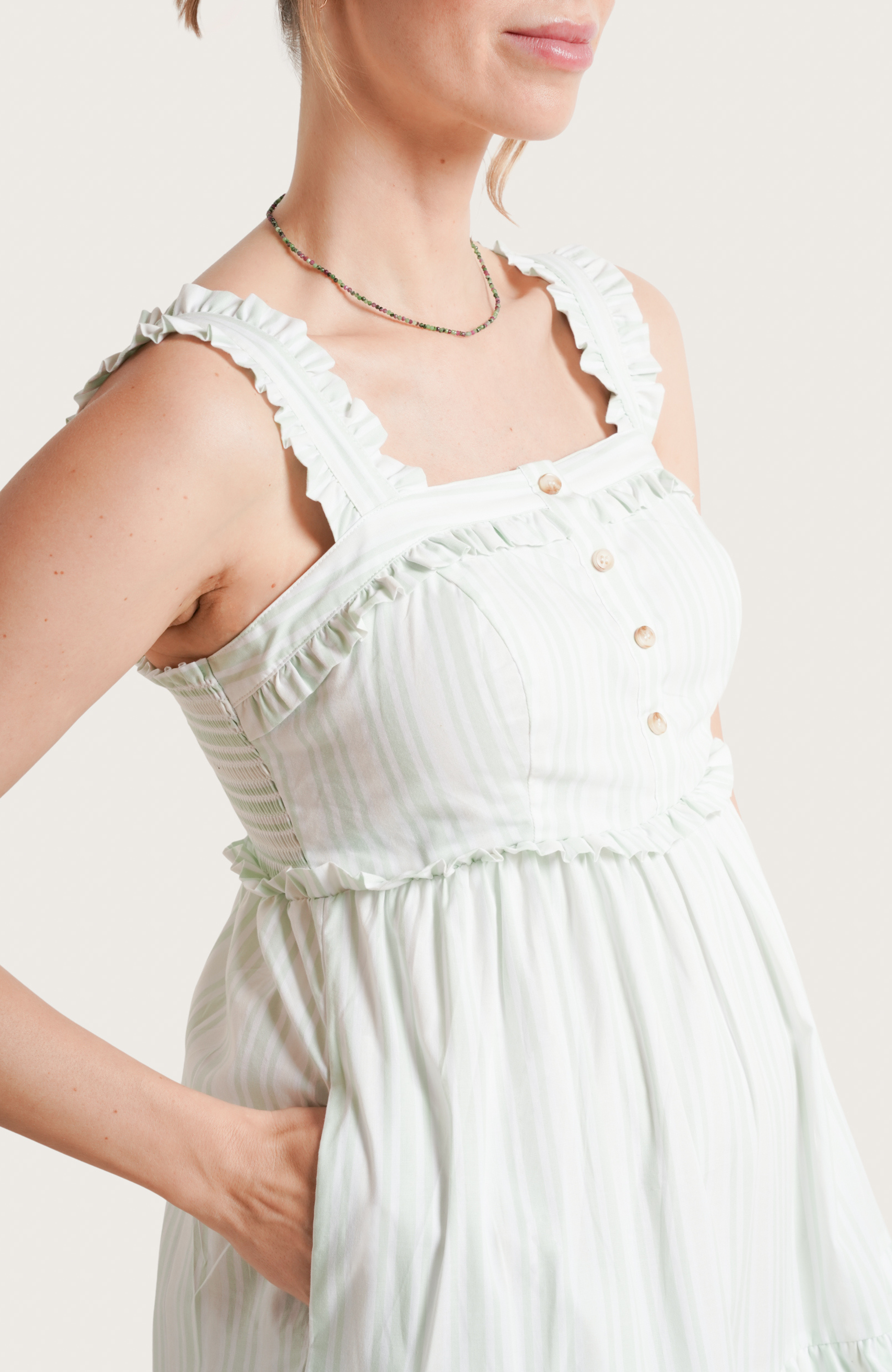 Emma Maternity & Nursing Maxi Dress - image 4