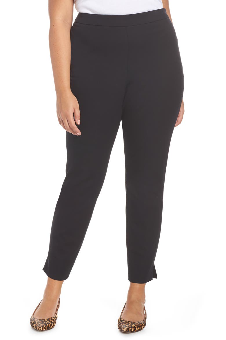 Stretch Ankle Skinny Pants, Alternate, color, BLACK