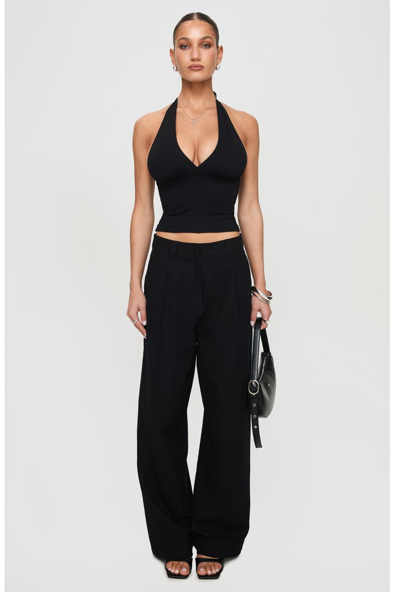 Whimsy Halter Top, Alternate, color, BLACK