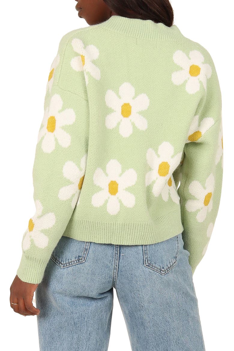 Daisy Cardigan, Alternate, color, GREEN