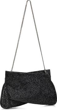 Christian Louboutin Loubitwist Crystal Embellished Leather Clutch