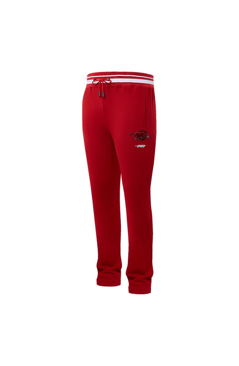 PRO STANDARD Men's Pro Standard Cardinal Arkansas Razorbacks Script Tail Fleece Sweatpants, Alternate, color, Cardinal