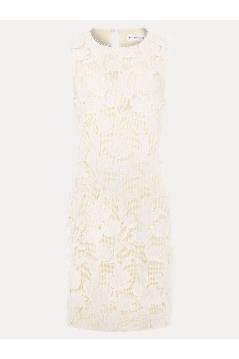 Bryony Sleeveless Lace Mini Dress, Alternate, color, Ivory