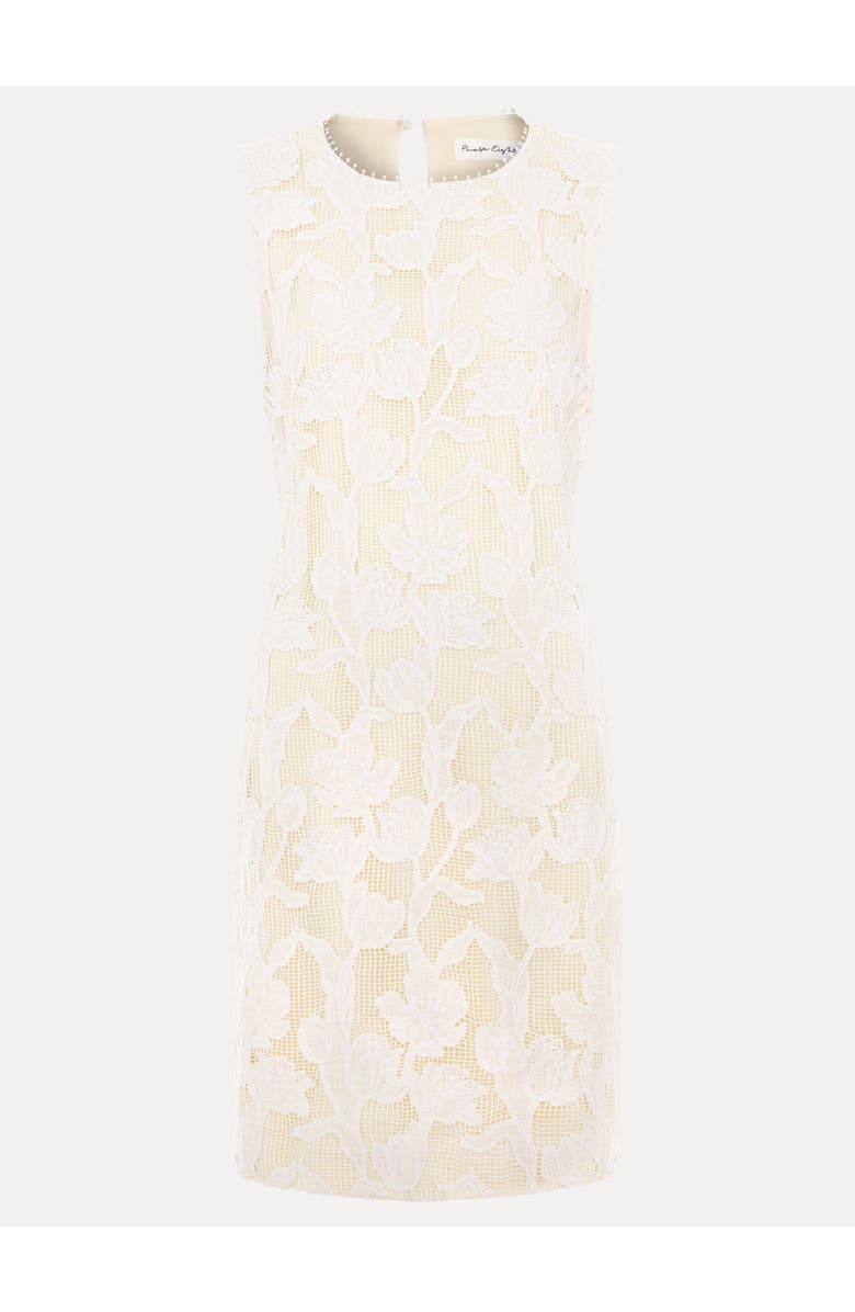 Phase Eight Bryony Sleeveless Lace Mini Dress, Alternate, color, Ivory