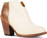 FREEBIRD Detroit Croc Embossed Leather Bootie