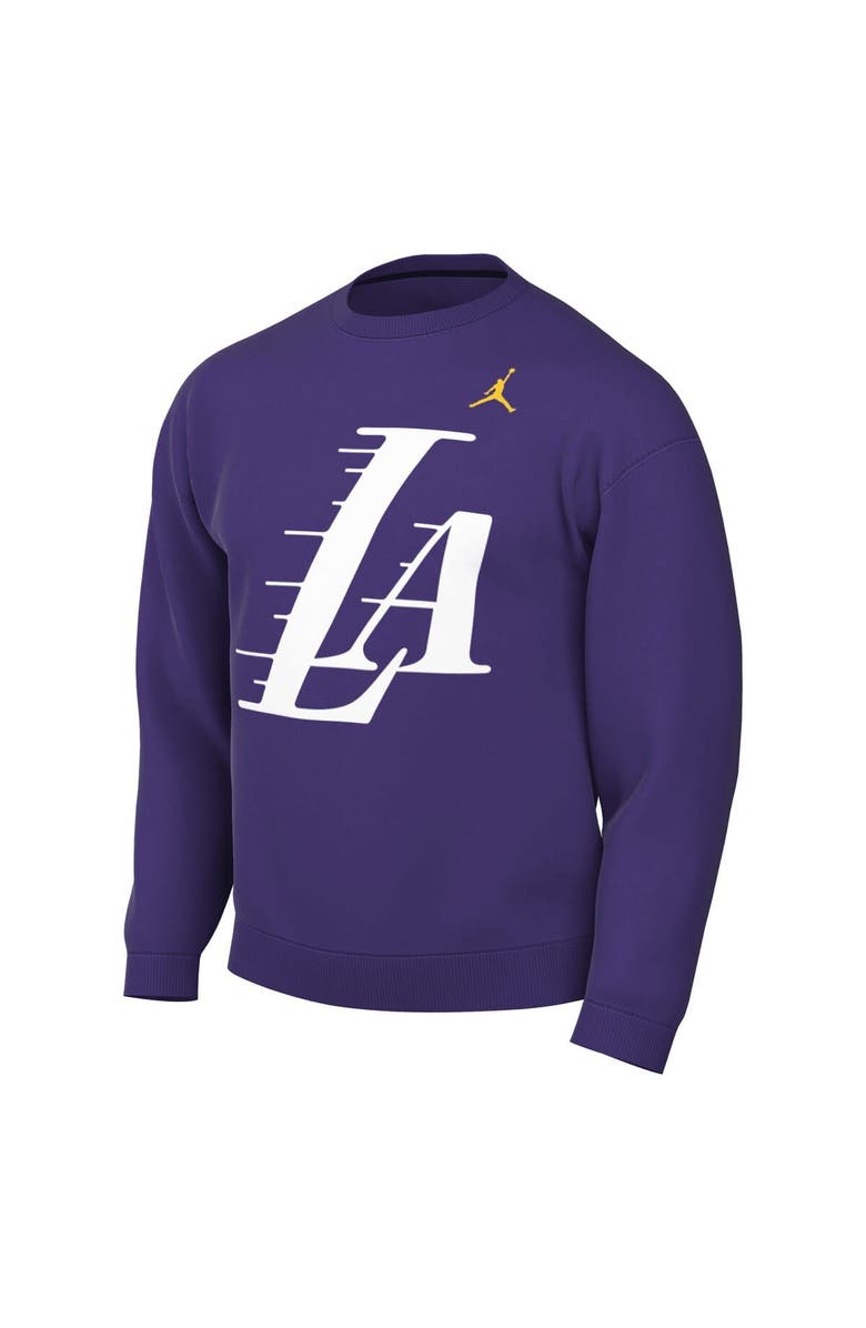 Jordan Brand Men's Jordan Brand Purple Los Angeles Lakers Statement Edition Sweatshirt, Alternate, color, Purple