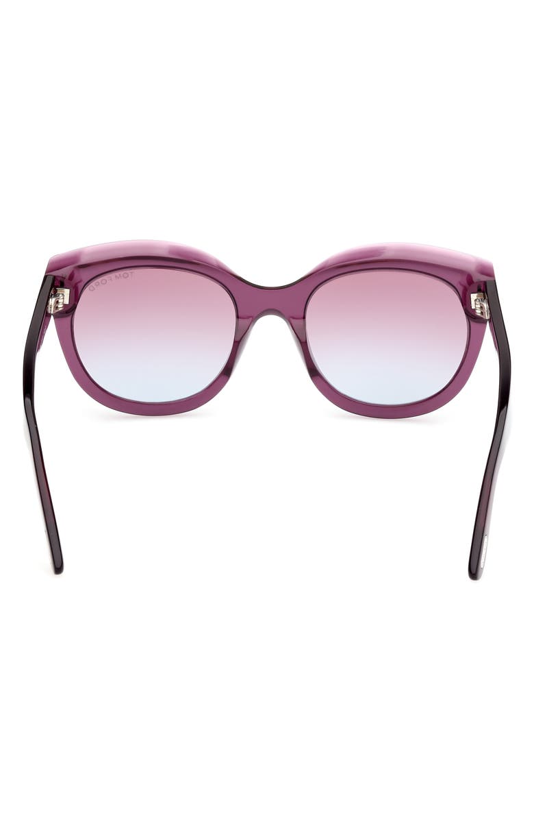 TOM FORD 54mm Cat Eye Sunglasses, Alternate, color, Lilac/ Gradient Violet