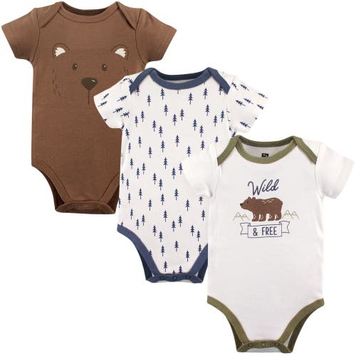 Hudson Baby Cotton 3-piece Bodysuit Bundle In Multi