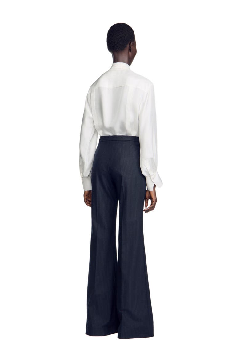 Wool suit trousers, Alternate, color, Navy blue