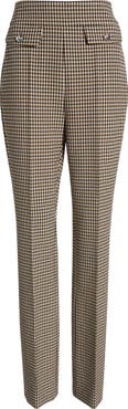 BOSS Tubeka Check Print Straight Leg Pants