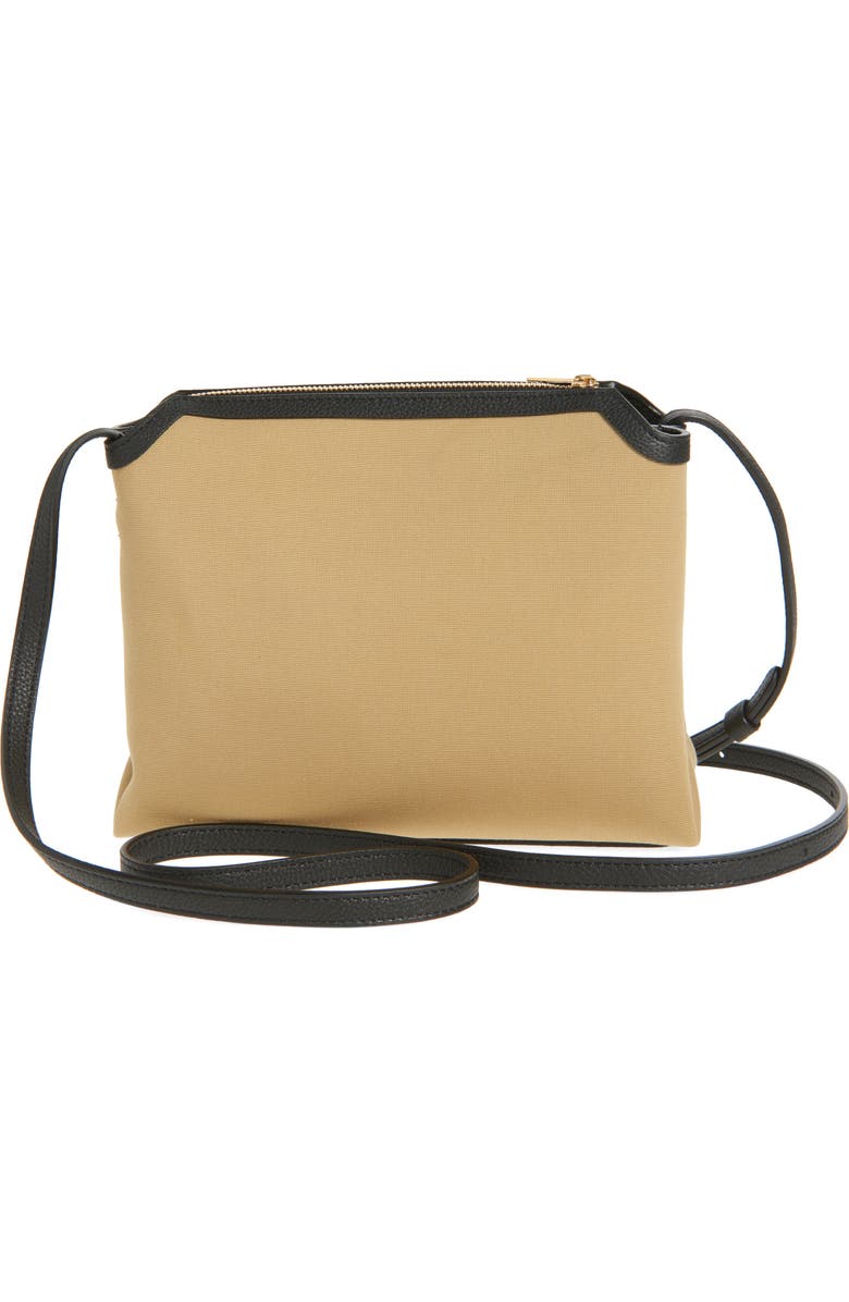 Khaite Medium Lina Canvas Crossbody Bag, Alternate, color, Black/ Honey 618