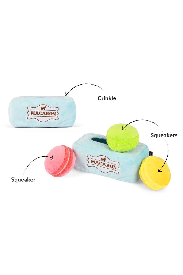 Pup Cup Cafe Muttarons Plush Dog Toy, Alternate, color, Multicolored