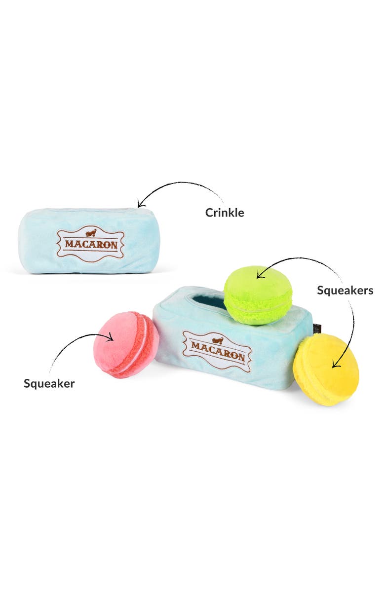 P.L.A.Y. Pup Cup Cafe Muttarons Plush Dog Toy, Alternate, color, Multicolored