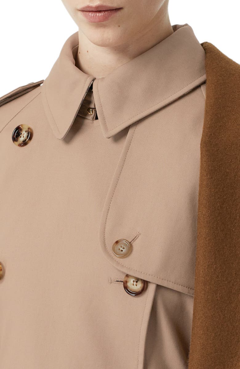Burberry Trench Coat with Attached Cashmere Blanket, Alternate, color, 