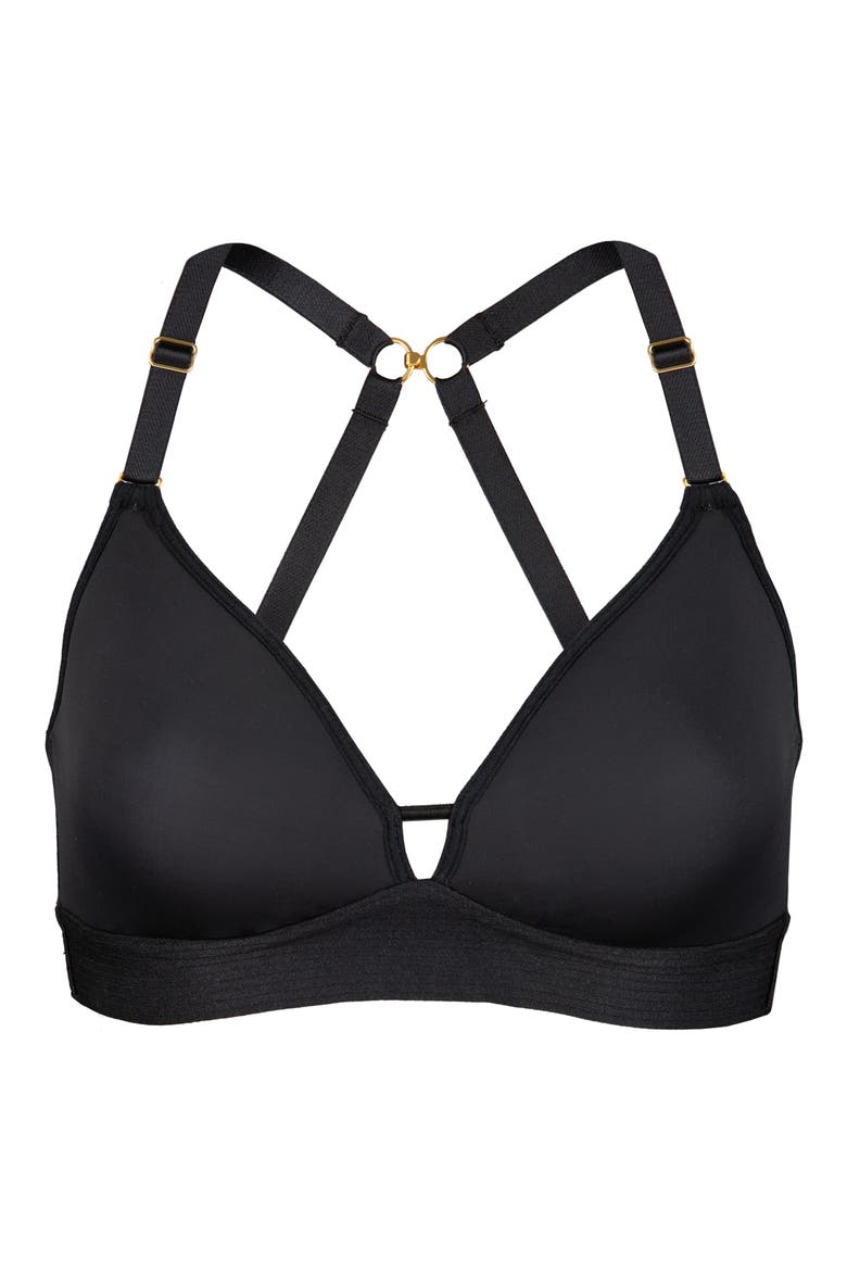 The Spacer T-Shirt Bra, Alternate, color, JET BLACK