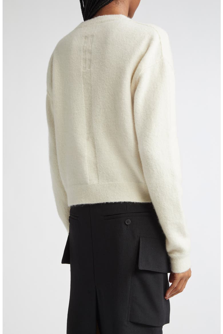 Tommy Alpaca & Wool Blend V-Neck Sweater, Alternate, color, MILK