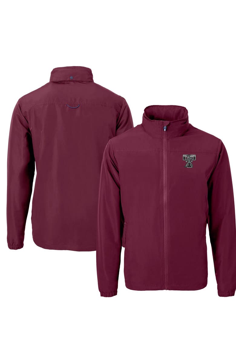 Cutter & Buck Men's Cutter & Buck  Maroon Texas A&M Aggies Vault Charter Eco Recycled Full-Zip Jacket, Main, color, 
