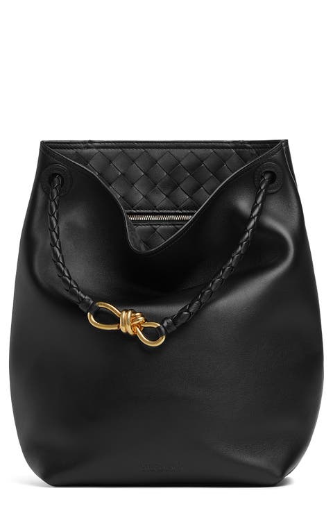 Andiamo Leather Bucket Bag