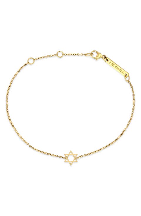 Star of David Pendant Bracelet