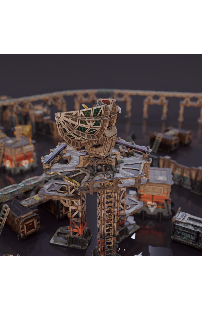 TinkerTurf Scifi Terrain, Satcomm Installation Neutral Theme, Alternate, color, Multicolored