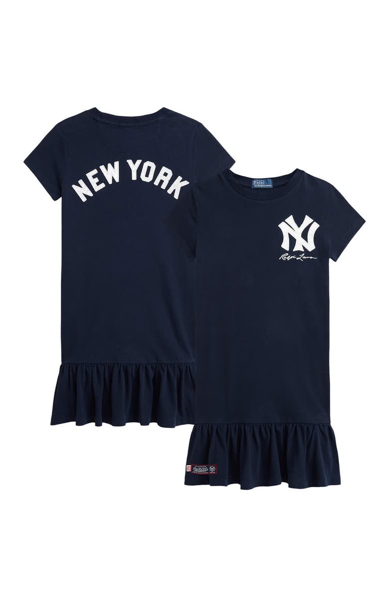 Polo Ralph Lauren Preschool Polo Ralph Lauren  Navy Yankees  Dress, Main, color, 