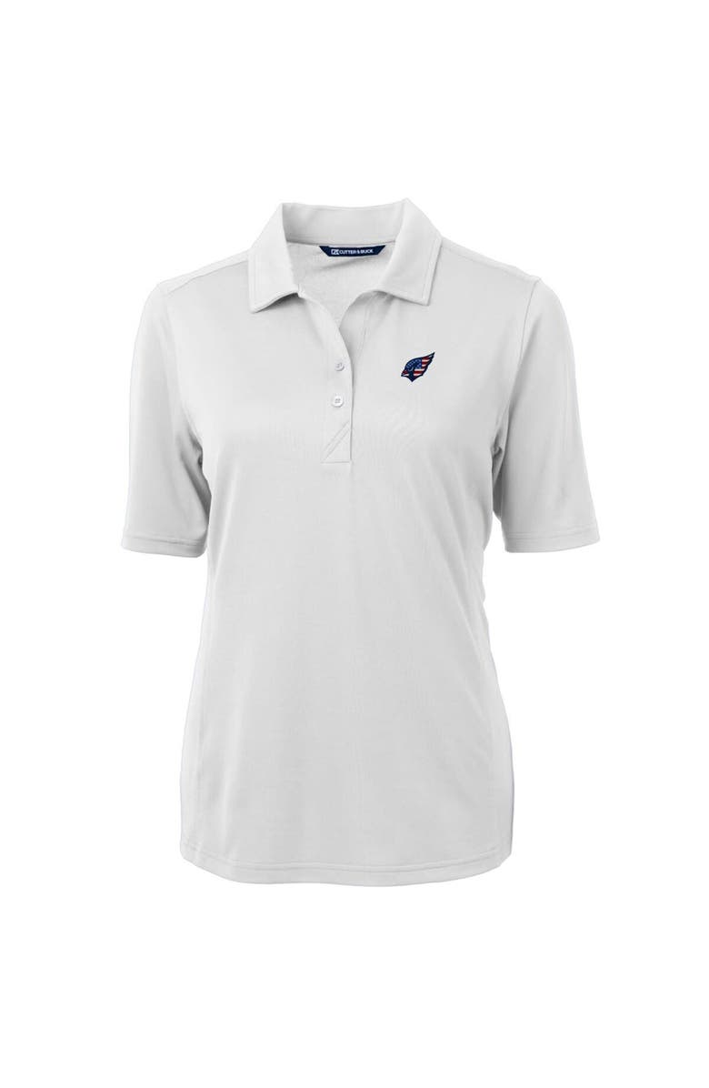 Cutter & Buck Women's Cutter & Buck White Arizona Cardinals Americana Virtue Eco Pique Recycled Polo, Alternate, color, 