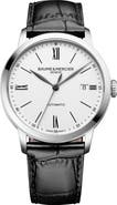 Baume & Mercier Classima Automatic Leather Strap Watch, 40mm
