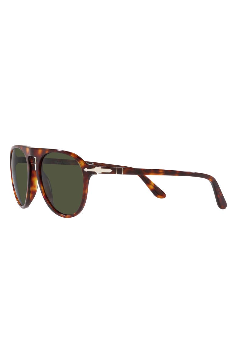 Persol 55mm Pilot Sunglasses, Alternate, color, Havana