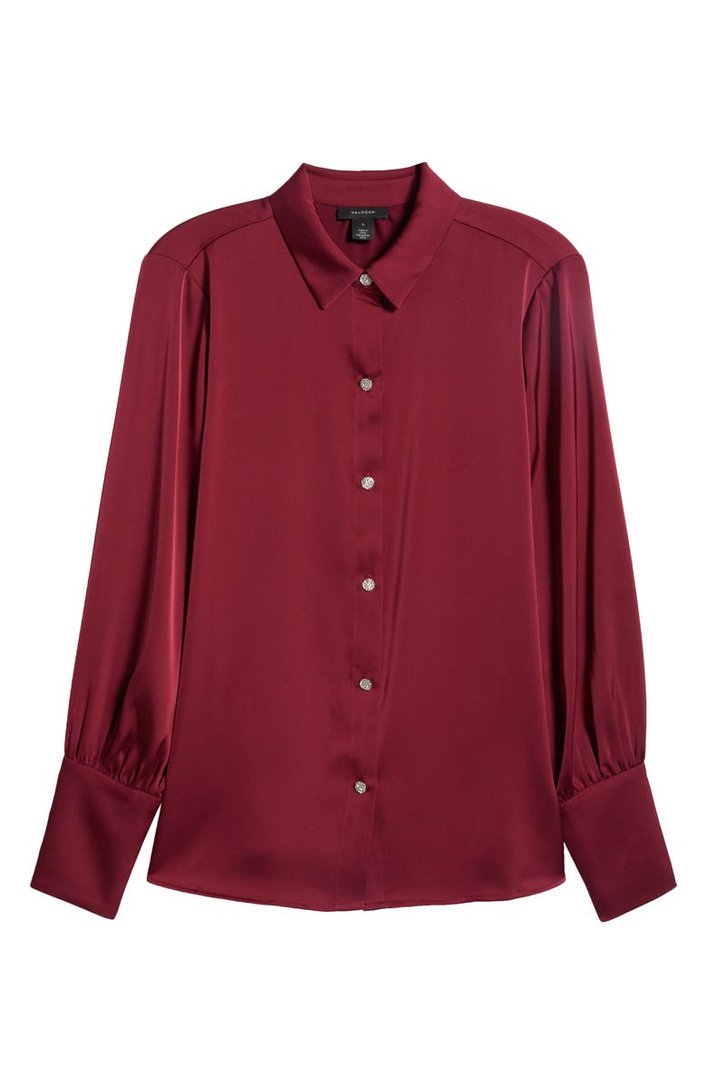Halogen<sup>®</sup> Button-Up Shirt, Alternate, color, Chianti