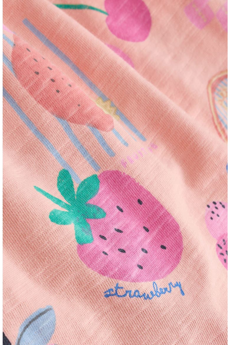 Fruit Print Romper, Alternate, color, PINK