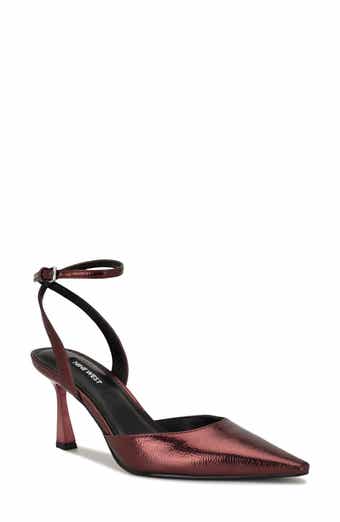 Nine West Kellie Ankle Strap Pointed Toe Pump