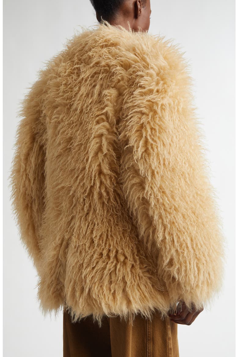 Mylae Faux Fur Coat, Alternate, color, PALE YELLOW