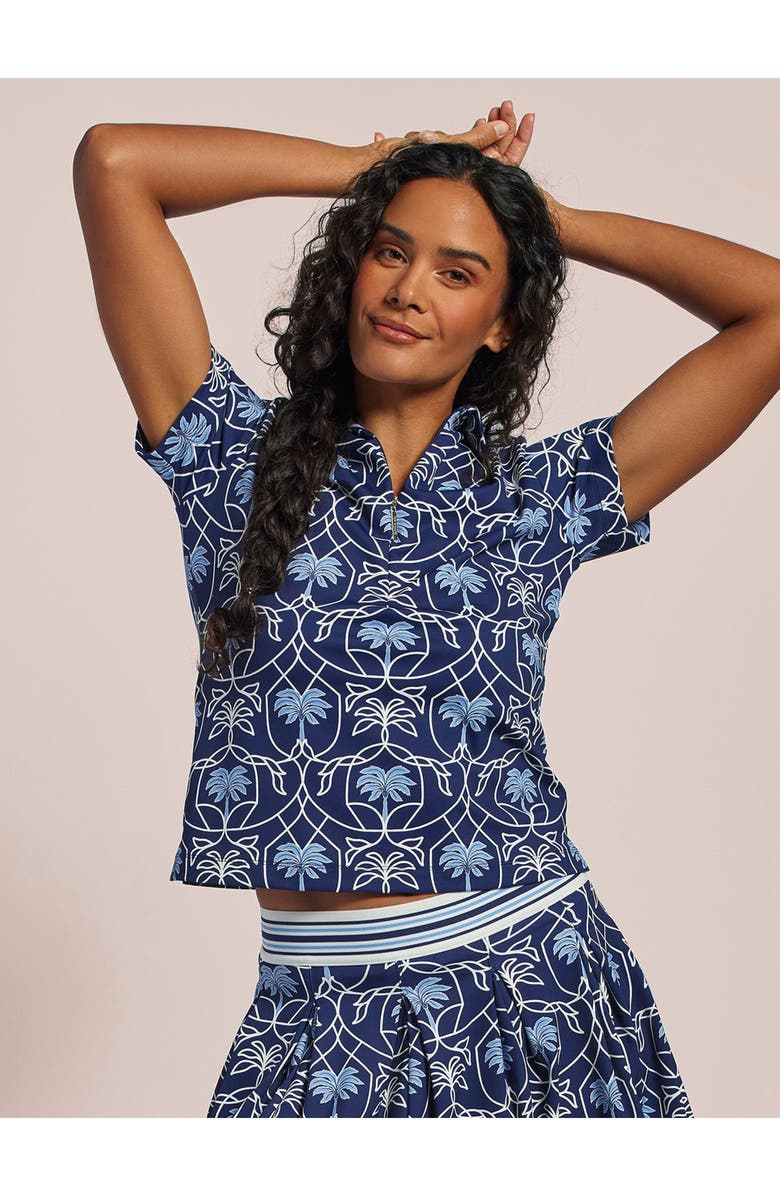 Tori Richard Palm Royale Mira Polo, Main, color, Navy