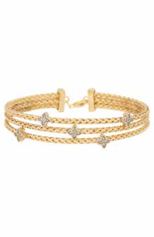 MESHMERISE Diamond Three-Row Braided Bracelet - 0.06ct.