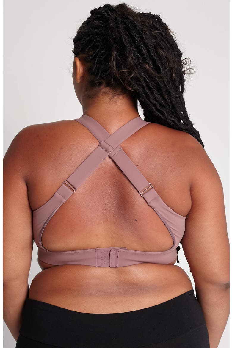 Venice 3 Ultimate Support Full Coverage Nursing and Pumping Sports Bra, Alternate, color, Mauve Smoke